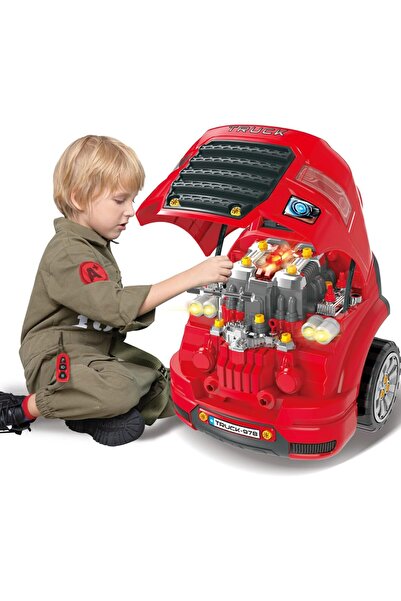 Liberty imports Jucărie de reparare a motoarelor de mecanic auto, set de joac...