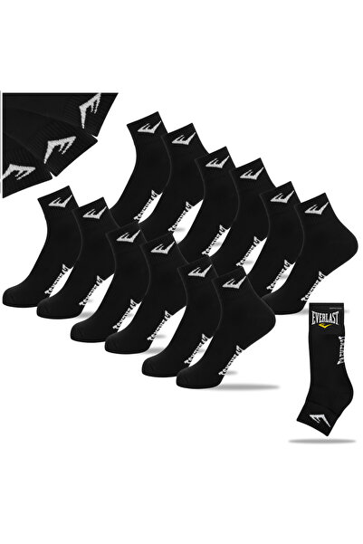 EVERLAST Men's Ankle Cotton Socks, Everlast, Logo, Multicolor, set of 6 pairs