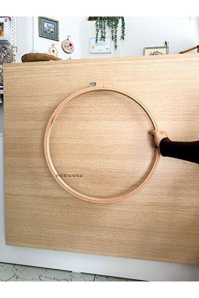 Hobianna Nurge Büyük Vidalı Ahşap Kasnak No:11 (çap:50cm-h:24mm)