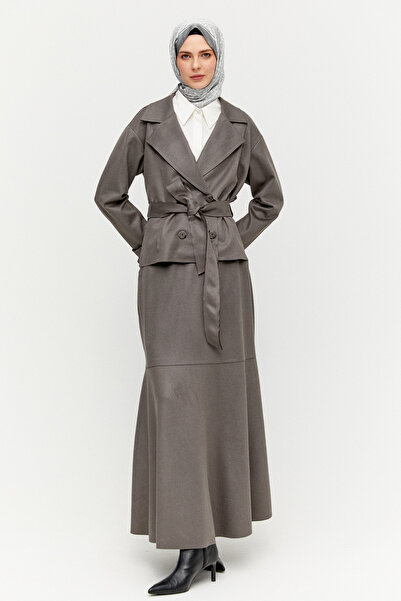 Setrms Süet Görünümlü Kruvaze İkili Takım