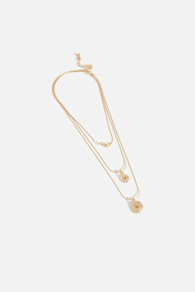 AKSWSUAR Yuvarlak çoklu kolye