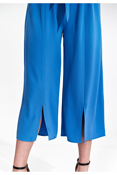 Figl Women's culottes - elegant women's blue trousers M860 size M