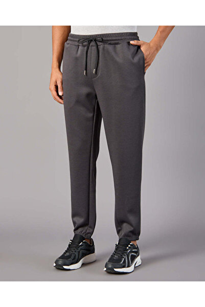 REDTAG Men Grey Modal Track Pants