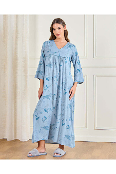 REDTAG قميص نوم نسائي أزرق فضفاض