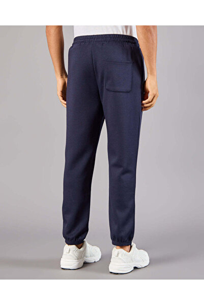 REDTAG Men Navy Modal Track Pants