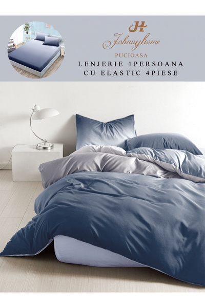 FIONNA.RO Finet Bed Linen with Elastic 1 Person - Gradient Blue