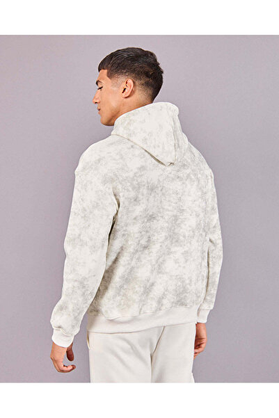 REDTAG Men White Printed Sweatshirt