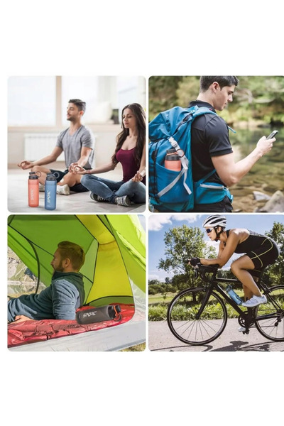 zola Portable water bottle, 1000 ml, made of tritan, BPA-free, anti-lost cap system, orange