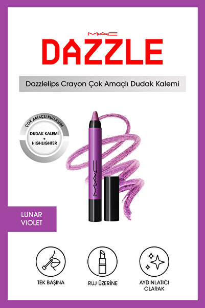 M.A.C Dazzlelip Crayon Işıltılı Dudak Kalemi - Lunar Violet