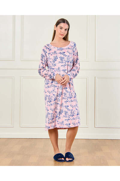 REDTAG Women Pink Printed Nightgown