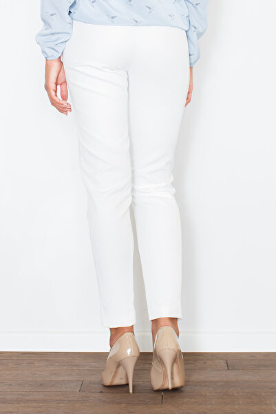 Figl Women's tight pants - white women's pants M377 size M