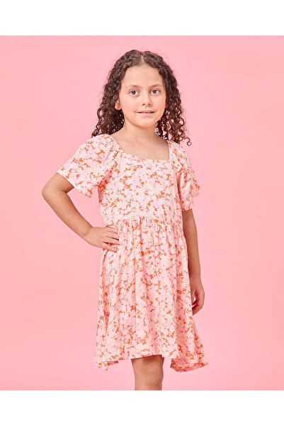REDTAG Girls Pink Printed Dress