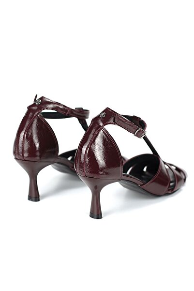 Gökhan Talay Queenn Women's Classic Heeled Shoes Burgundy Patent Leather