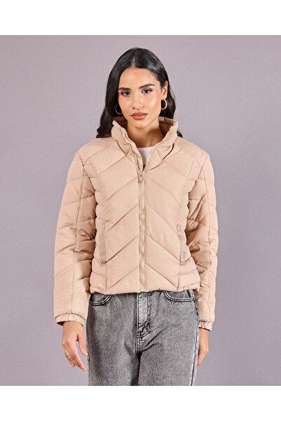 REDTAG Women Beige Padded Jacket