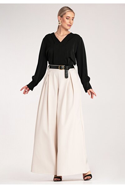 Figl Elegant trouser skirt - Ecru M1134 size L/XL