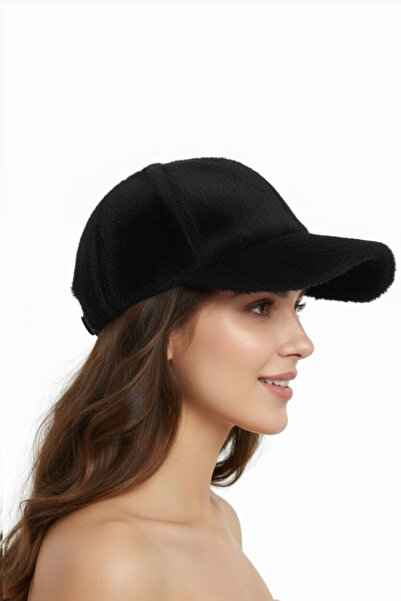 STELLA VESTİNO Women's Plush Fuzzy Furry Cap Hat