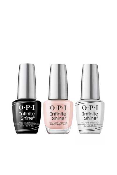 OPI Σετ pentru manichiura, Infinite Shine, Base Coat 15ml + Αφρόλουτρο 15ml + Top Coat 15ml