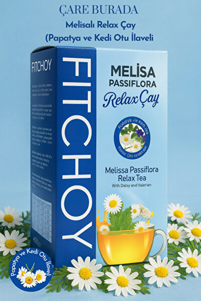 Çare Burada Fitchoy - Melissa Passiflora Relax Çay 90 Gr × 45 Adet (Kedi Otu & Papatya İlaveli)