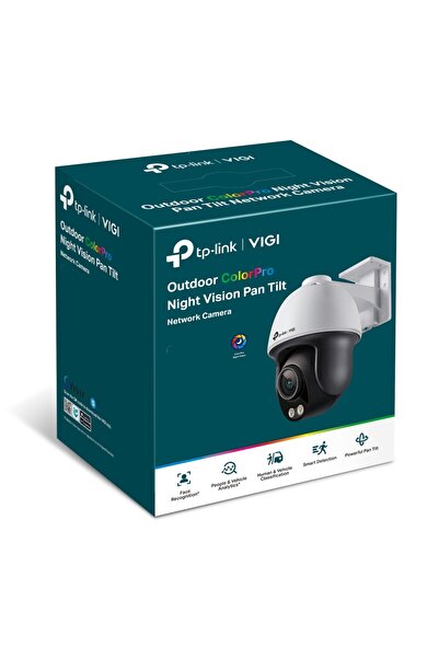TP-LINK VIGI C540S New VIGI 4MP Outdoor ColorPro Night Vision Pan Tilt Network Camera