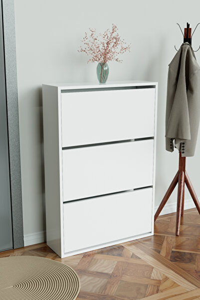 Hediyeler Kapında 3 Bölmeli Liovian Düşer Kapak Ayakkabılık