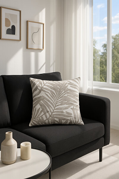 Premier Home Velvet Cushion Cover Ecru Beige V1 50X50