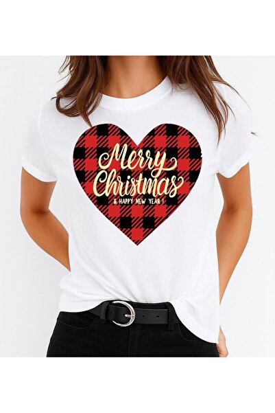 OEM Tricou 100% bumbac cu inimă de Crăciun 2