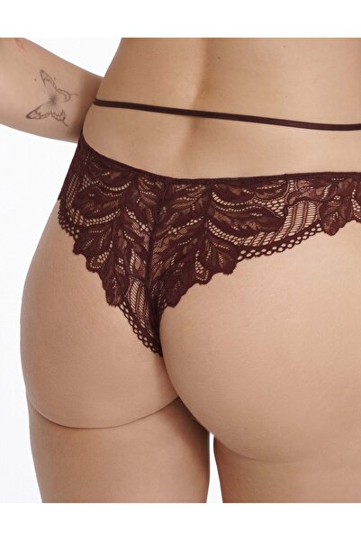 ESOTIQ Women's Elegant Thong Briefs Panties Floral Lace & Decorative Waist String | Insoley