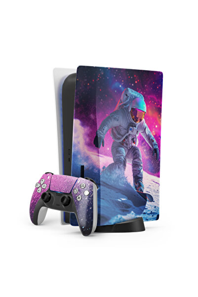 ACME LABS Skin Sticker PlayStation 5 Gaming Console Cover Wrap- Space Snowboarding
