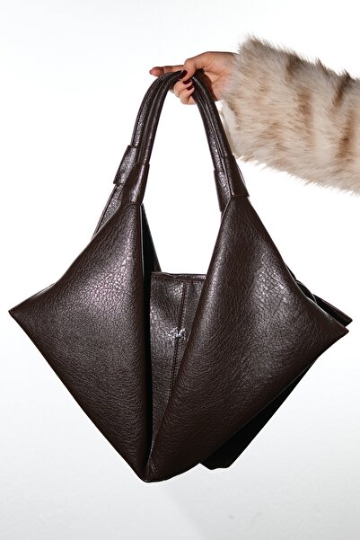 LuviShoes Geantă de umăr pentru femei RALLY Brown Grain