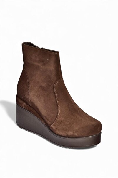 Fox Shoes R667930002 Brown Genuine Leather Suede Padding Sole Women's Boots