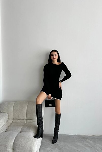 Auroveen Basic Tek Omuz Triko Mini Elbise AV2025116