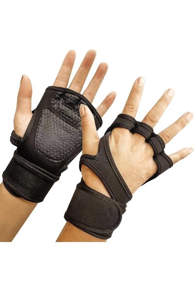 SKY TOUCH قفازات McMola للتمرين الرياضي المهواة لرفع الأثقال والتدريب المتقاطع (مقاس كبير جدًا)