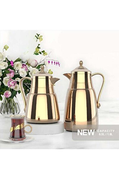 REFAN Luxury Gold Dallah Set – 1 L + 0.5 L