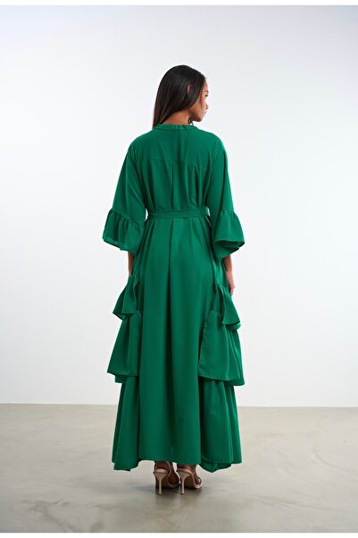 HANIQA Layered Ruffle Dress |   25292 |   44-50