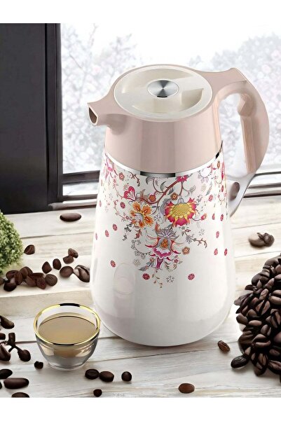 REFAN Dallah with Modern Floral Design - 1 L