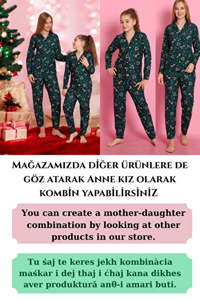 bigiyin Suede Fabric Women's Pajama Set Winter Women's Pajamas Soft Fabric Buttoned Pajama Set Christmas
