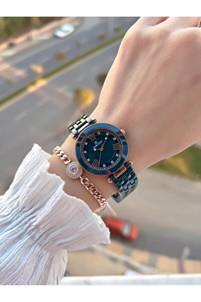 Daniel Klein Ceramic Cord Stone Dial 2 Years Warranty 3 Atm Women's Wristwatch+Bracelet Gift Sm6