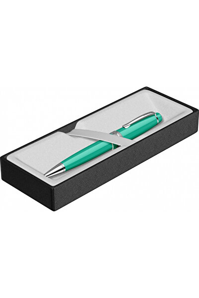 Cross Bailey Light Glossy Resin Teal CT Ballpoint pen with twist mechanism, glossy ABS body, turquoise