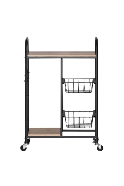 UnicSpot Tor multifunctional stool, black, 57x30x85 cm