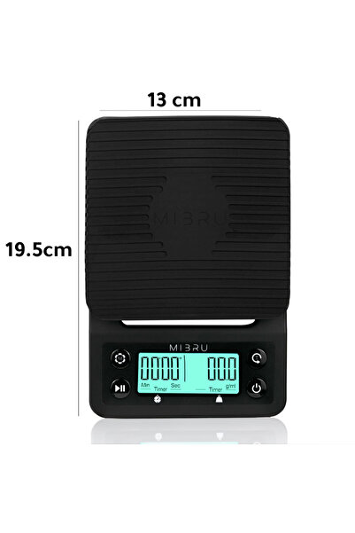 MIBRU 10 Pcs V60 Premium Pour Over Manual Coffee Maker with Manual Grinder Dripper Set