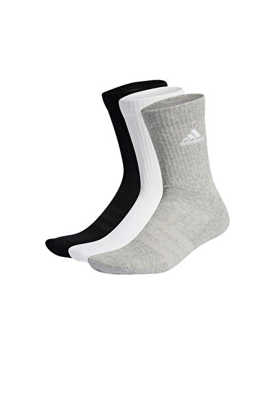 adidas Logo C. SPW Crew 3P Gri Unisex Çorap