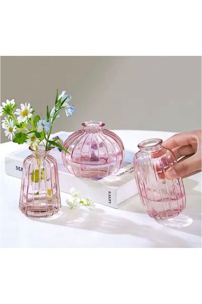Mustache 3lü Lüx İskandinav Tarzı Pinterest Pembe Vazo seti