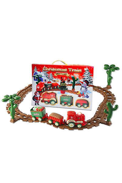 SARALMA Trenuleț electric Moș Crăciun cu sunete și lumini