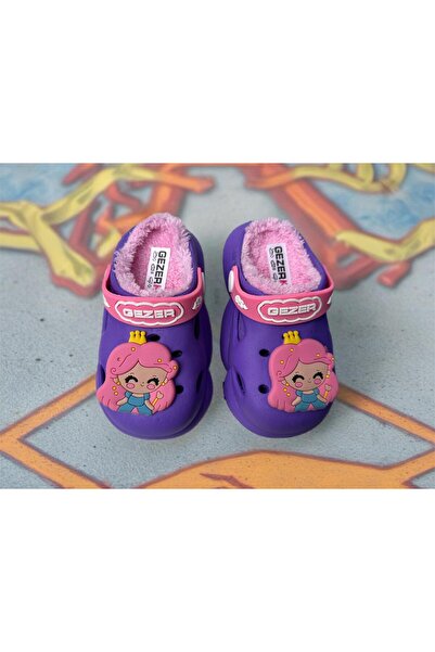 GEZER Παντόφλες και σανδάλια για κορίτσια Winter Eva Trend Home Garden Nursery με επένδυση από βελούδο