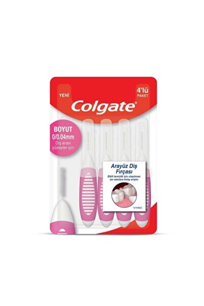 Colgate فرشاة أسنان بواجهة 0/0.04 مم، عبوة من 4 قطع