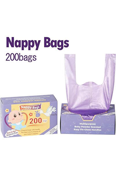 SKY TOUCH SKY-TOUCH Portable Biodegradable Disposable Diaper Wet Waste Bag (200 pcs)