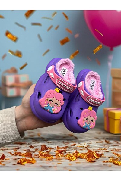 GEZER Παντόφλες και σανδάλια για κορίτσια Winter Eva Trend Home Garden Nursery με επένδυση από βελούδο