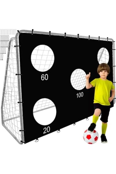 OEM KickMaster Junior XXL Soccer Goal for Kids 240x170x85 cm with Target Panel