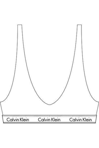 Calvin Klein Kadın Beyaz Unlined Triangle