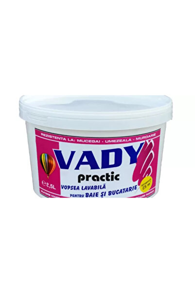 VADY Practic Interior Washable Paint - Bathroom & Kitchen 2.5 L